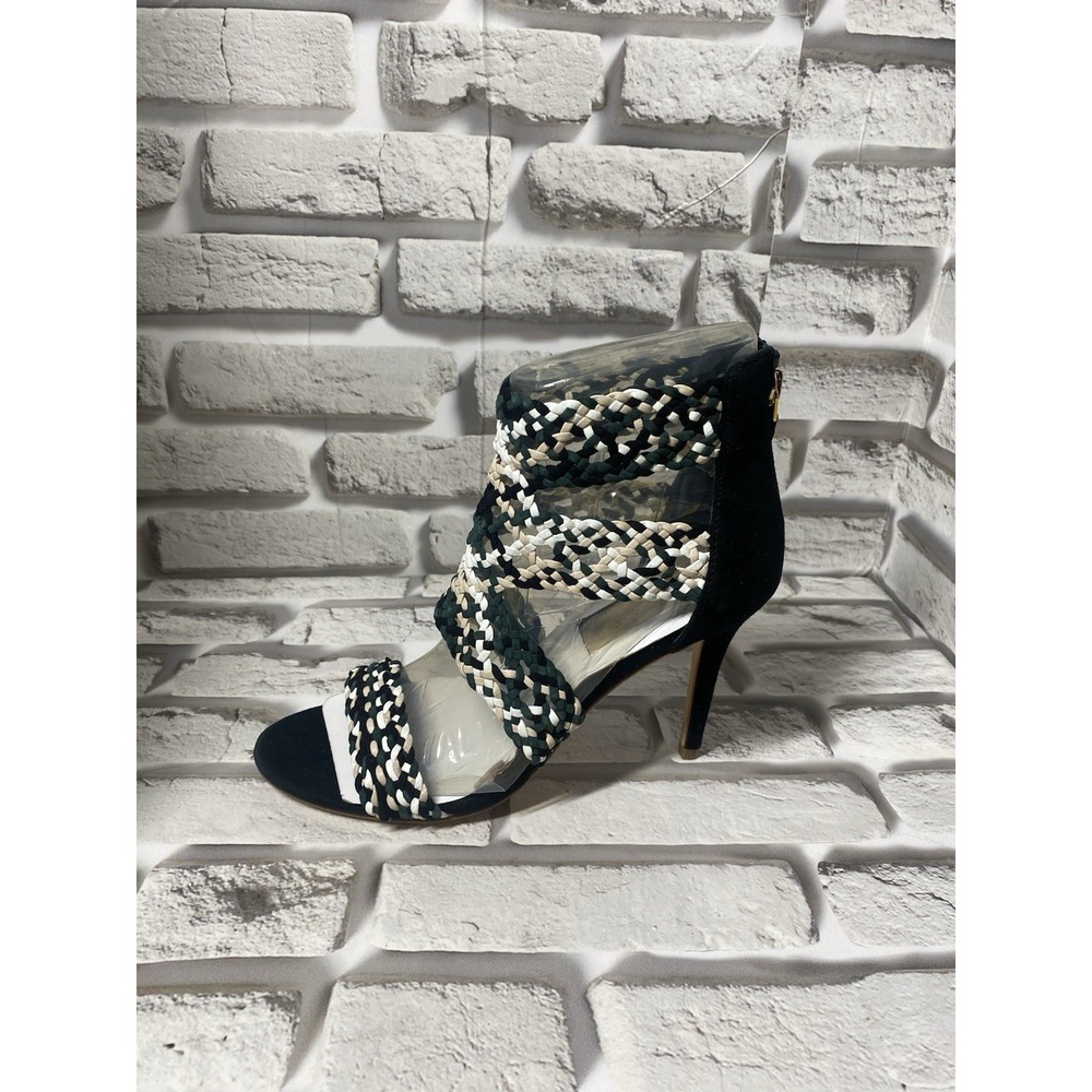 SANDRO‎ Agate Suede Heeled Sandals In Vert Women's Size 8 - Picture 4 of 9